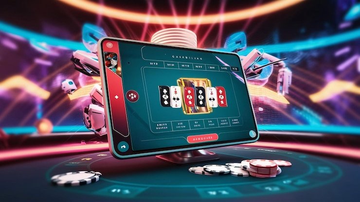 Seorang pengguna menikmati permainan casino online dengan fitur pengaturan batas waktu dan anggaran